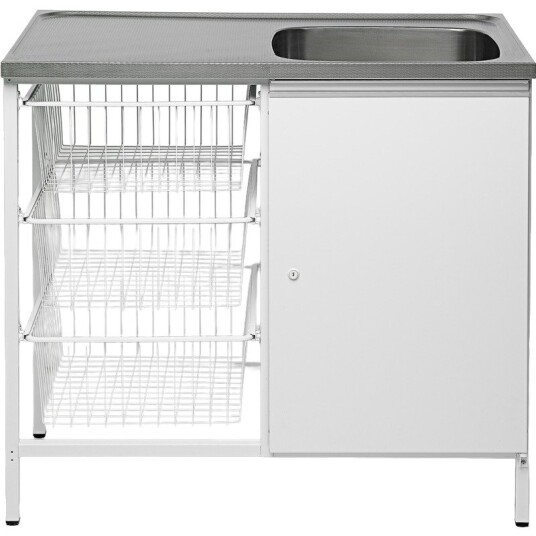 Contura Stålbord CAB 10 H Rustfritt Stål Hvit 100x60cm