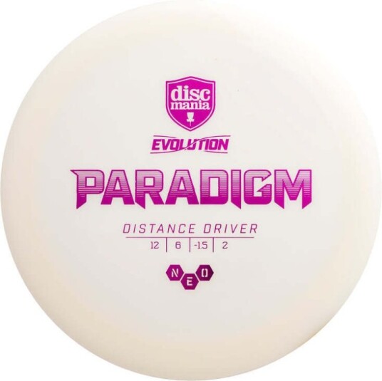 Discmania Rožinė Diskgolfo Diskas Distance Driver Neo Paradigm Evolution Rožinė