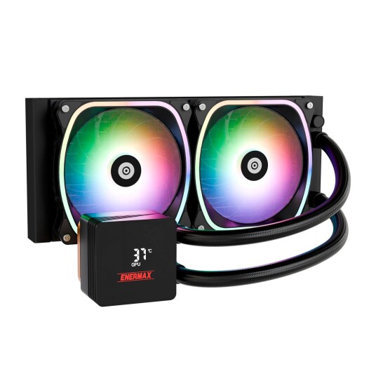 Enermax Aquafusion II 240mm Væskekjøler med RGB Belysning - Svart Enermax Aquafusion II 240mm Væskekjøler med RGB Belysning - Svart