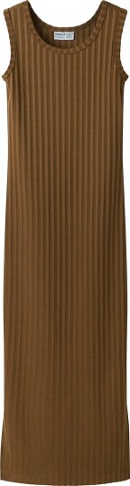 Name It Nkfjenna Sl Slim Maxi Dress Brown 152