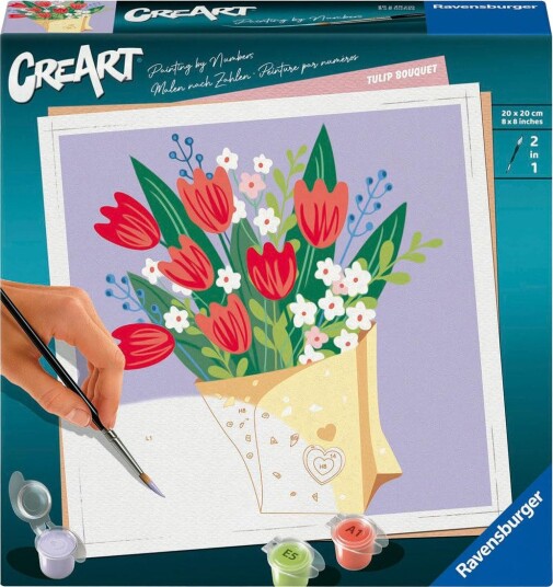 Ravensburger CreArt Mal etter nummer 12+ år Tulipanbukett