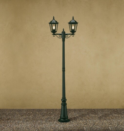 Konstsmide Firenze 2-arm stolpe Grønn 220cm