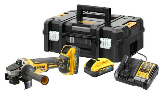 Dewalt DCG409H2T Vinkelsliper 125 mm 18v 2x 5 0 Ah Powerstack