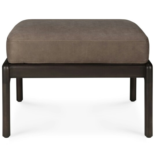 Ethnicraft Jack Fotskammel Mahogany / Mørkebrun Fotskamler Skinn Mørk Brun 35112