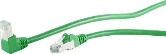 S/Conn Kvalitets Patchkabel Vinklet – S/Ftp Dobbelt Skjermet – Vinkel–Rett – Cat. 6 – Grønn – 15 M 1660864083