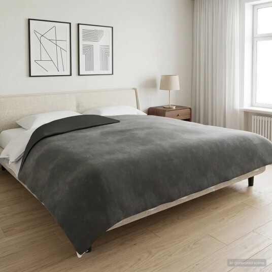vidaXL Vektet Teppe Antrasitt 200 x 230 cm 13 kg 100% Bomull 205T