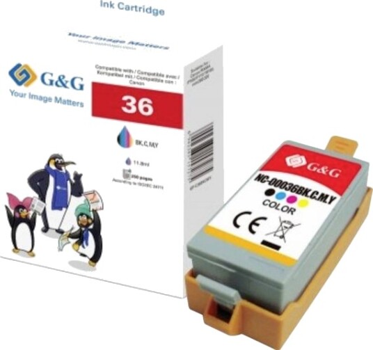 G&G GP C36BKCMY farge kompatibel blekkpatron GP C36BKCMY