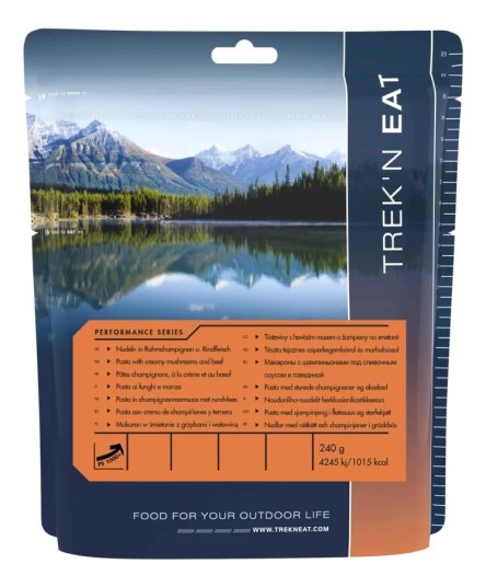 Trek'n Eat Pasta In Creamy Mushrooms + Beef 265 G Trek'n Eat Pasta In Creamy Mushrooms + Beef 265 G