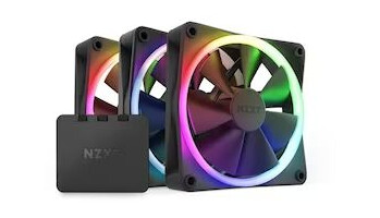 NZXT F120 RGB 120mm Triple Pack Vifter - Sort NZXT F120 RGB 120mm Triple Pack Vifter - Sort