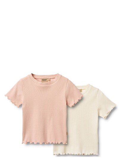 Wheat 2 Rib T Shirt S/S Alicia Multi/patterned 110
