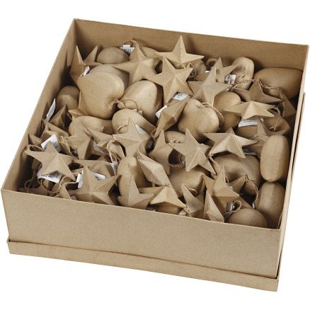 Diverse Juleoppheng diam 8 cm 80 stk 1 pk