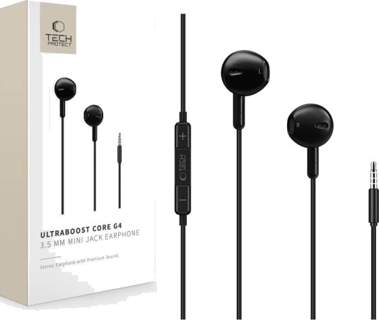 Tech-Protect Ultraboost Core G4 Mini-jack Svart