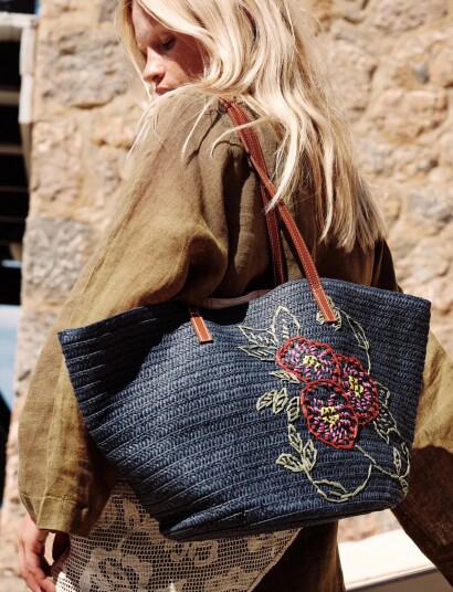 Becksöndergaard Efloria Strawly Luca Bag Navy ONE SIZE Becksöndergaard Efloria Strawly Luca Bag Navy ONE SIZE