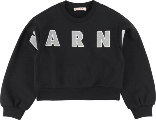 Marni Collegegenser Beskåret Svart/Cool Grey Melange Marni 12 år 152 Collegegenser