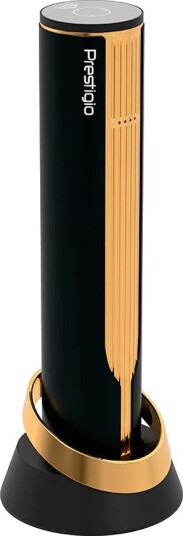 Prestigio Maggiore Elektrisk Vinsåpner Sett (Sort, Gull)