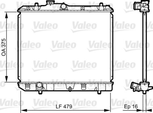 Radiator VALEO 735383