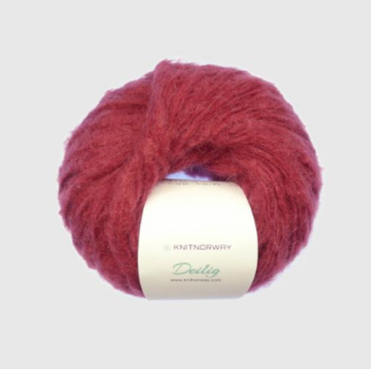 Knit Norway Garn Deilig Vinrød 10943 50g Knit Norway Garn Deilig Vinrød 10943 50g