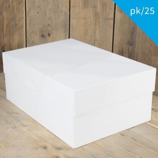 Funcakes Kakeesker Hvit 40x30x15cm Pk/25 | Slikkepott.No
