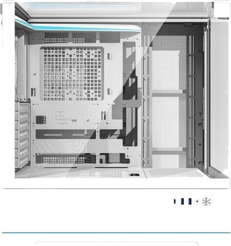 Darkflash DY450 Hvit Miditower Kabinett uten vifter for ATX og MicroATX Darkflash DY450 Hvit Miditower Kabinett uten vifter for ATX og MicroATX