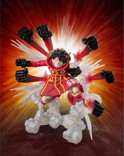 Northix One Piece Luffy Gum Gum Hawk Gatling Actionfigur 15 cm