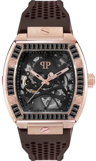 Philipp Plein Herreklokke PWBAA1723 The Skeleton Gummi Ø44 mm