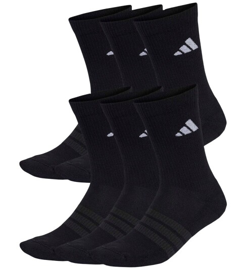 Adidas Performance Sokker 6 pack C Ess mannskap Black Adidas Performance 31/33 Sokker Svart 31 33