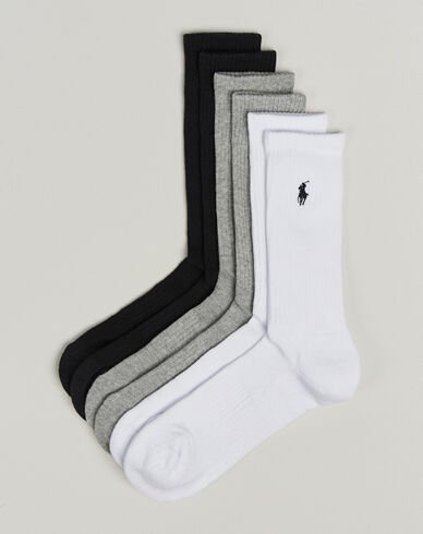 Polo Ralph Lauren 6-Pack Crew Sock Grey Assorted