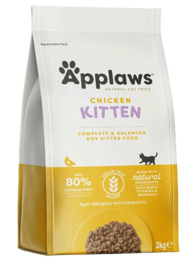 Applaws Kattemat Tørrfôr til Kattunge med Kylling 2 kg - Uten Korn