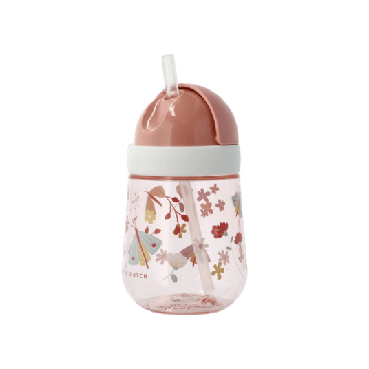 Mepal Mio drikkeflaske med sugerør 300 ml Flowers & Butterflies