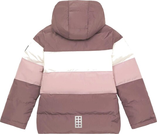 LEGO® Wear Polstret Jakke LWJipe 705 Dark Purple LEGO® Wear 10 år (140) Dunjakke Hvit Lilla Rosa