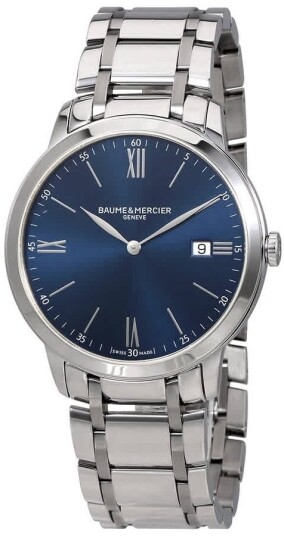 Baume & Mercier Herreklokke M0A10382 Classima Blå/Stål Ø40 mm