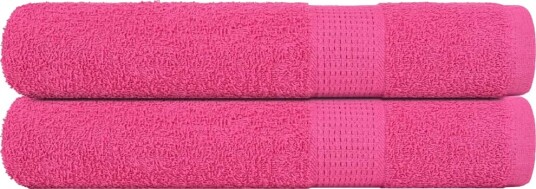 vidaXL Badstuhåndklær FROGN 2 stk rosa 80x200 cm 360 gsm