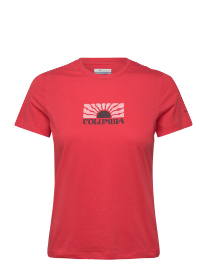 Columbia Sportswear Ruby Springs Graphic Fitted Ss - Red - S