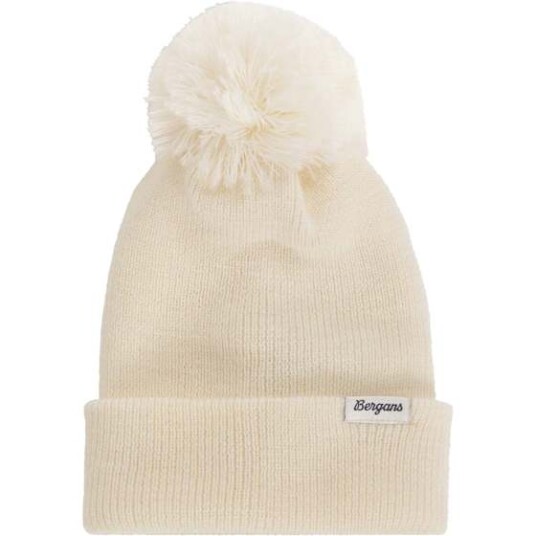 Bergans Of Norway Bergans Storetind Wool Pom Beanie Junior Vanilla White 54