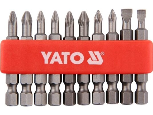 Yato Yt-0483, 10 Stykker, Philips, Pozidriv, Spor/Slot, Stål