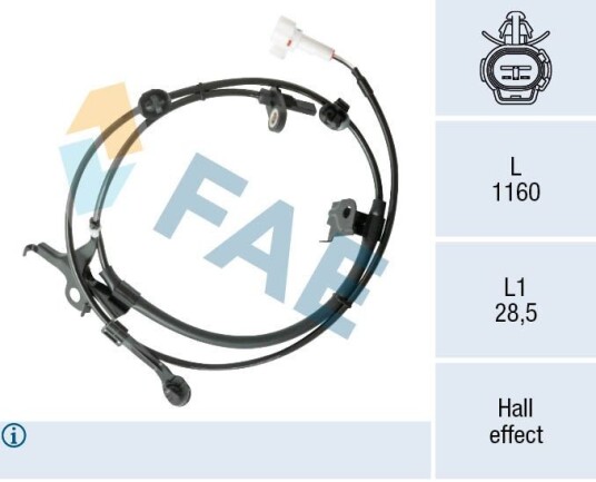 ABS sensor FAE 78572