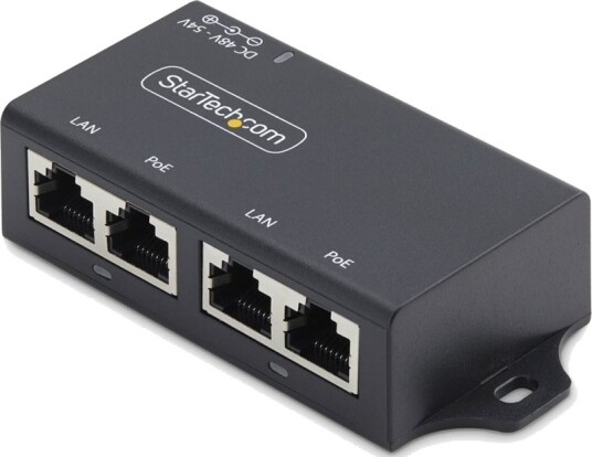 Startech AF221CE-POE-INJECTOR 2-port Gigabit PoE+ injector 30W Startech AF221CE-POE-INJECTOR 2-port Gigabit PoE+ injector 30W