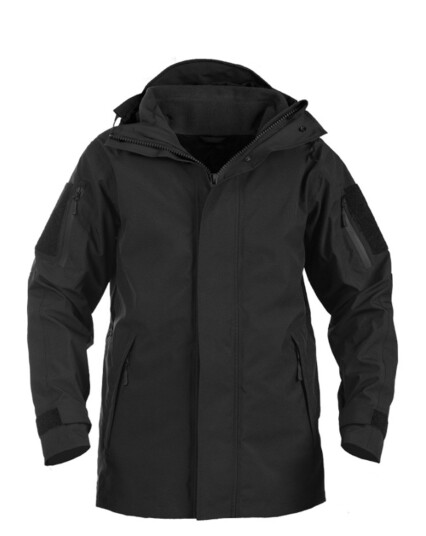 Mil-Tec Wet Wether Jacket - Jakke med fleecefor Gen.II Svart