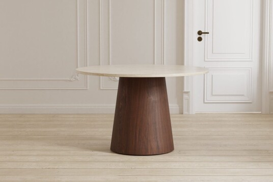 Rundt spisebord Lanzo 120 cm - Beige Rundt spisebord Lanzo 120 cm - Beige