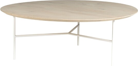 Mavis - Tribeca 110 Cm Vit Vitsåpad Ek Sofabord Martina Elgemark Hvit Metall/tre