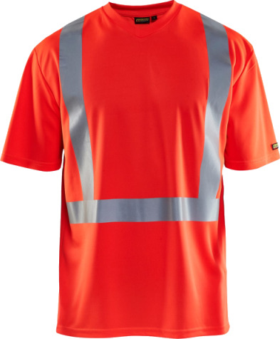 Blåkläder t skjorte varsel UV beskyttet   Rød highvis   XXXL