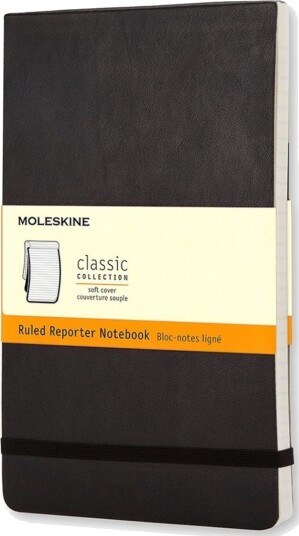 Moleskine Reporter Monokromatisk Sort Matt Linjerte Ark Mykt Omslag Voksen Moleskine Reporter Monokromatisk Sort Matt Linjerte Ark Mykt Omslag Voksen