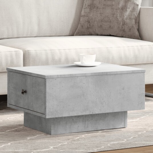 Salongbord betonggrå 60x45x31 cm konstruert tre 848083