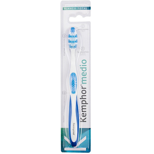 Kemphor Tannbørste Blanco Total Medium