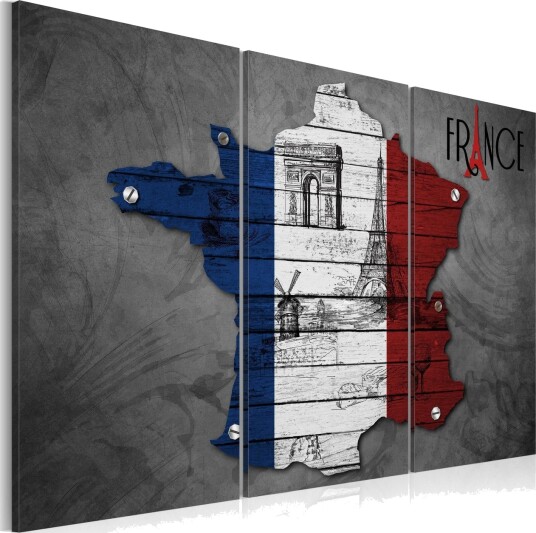 Bilde Symbols in France 90x60 Artgeist sp. z o. o.