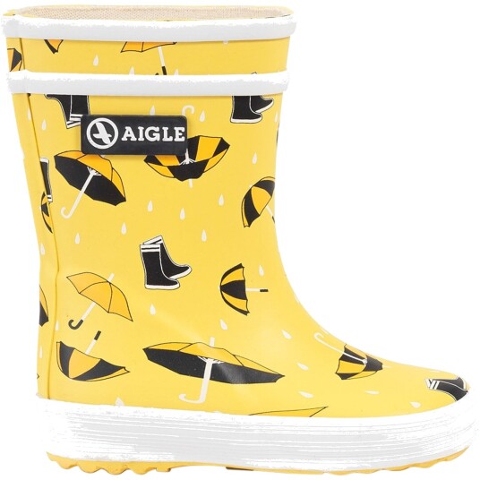AIGLE Baby Flac Theme Gummistøvler Barn Gul 19