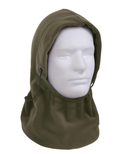 Rothco Polar Fleece Neck Tube + hette Grønn Oliven