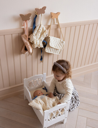 Cam Cam Copenhagen Doll"s Bedding - Gots - Bows - Cream - ONE SIZE Cam Cam Copenhagen Doll"s Bedding - Gots - Bows - Cream - ONE SIZE