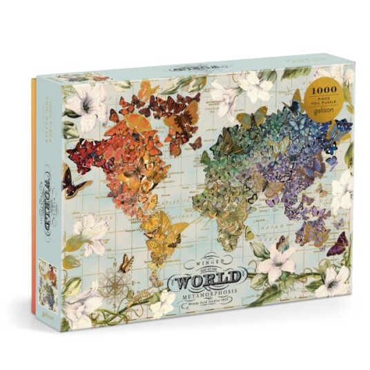 Wendy Gold Winged Metamorphosis 1000 Piece Foil Puzzle Wendy Gold Winged Metamorphosis 1000 Piece Foil Puzzle