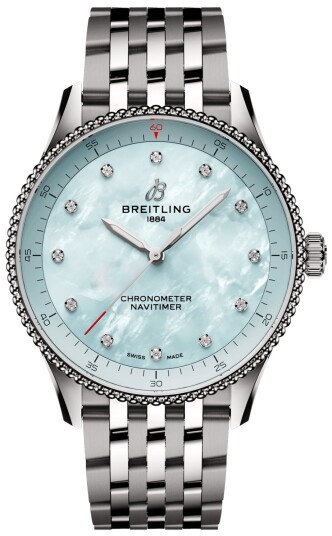 Breitling Dameklokke A77320171C1A1 Navitimer 32 Blå/Stål Ø32 mm